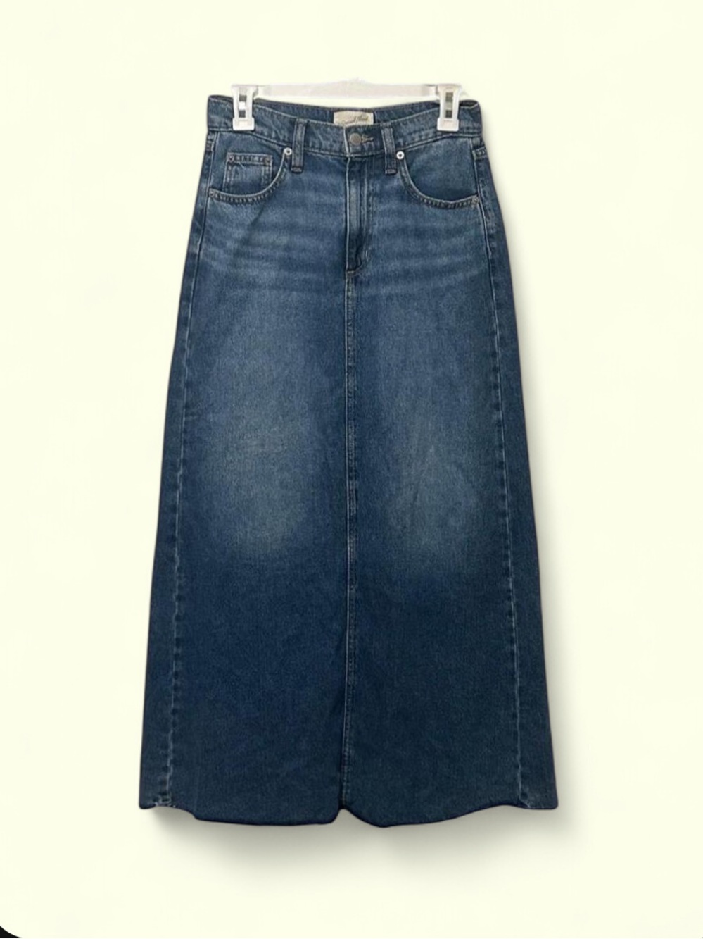 Universal Thread country western coastal cowgirl cottagecore denim maxi skirt